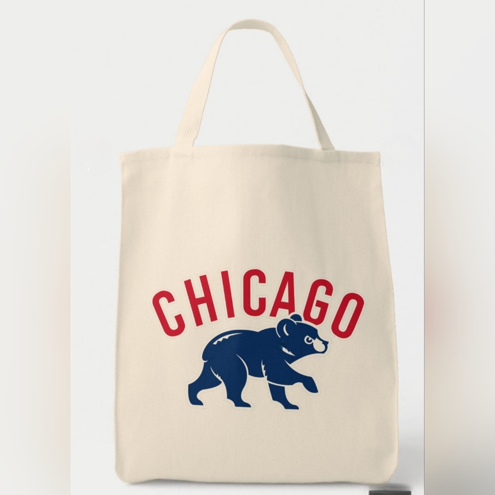 Chicago Canvas Tote Bag - Cream